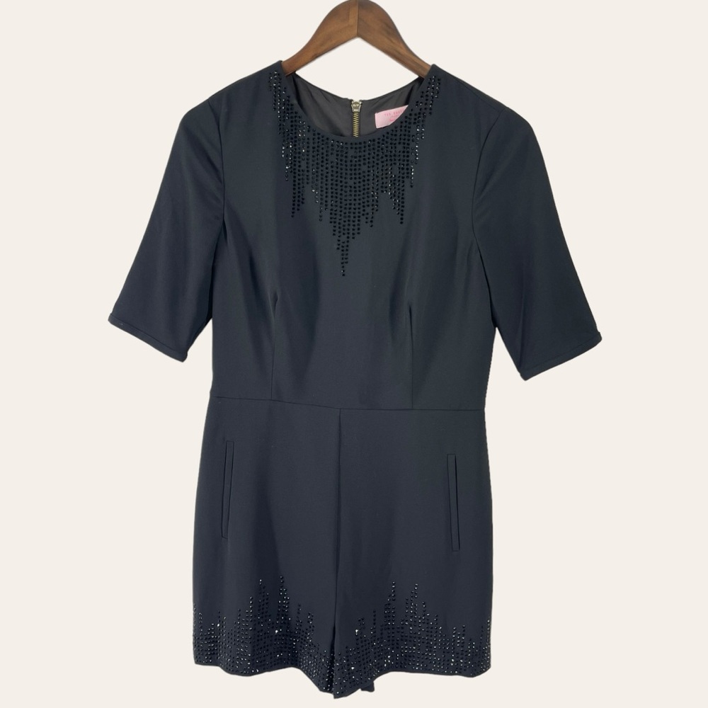 Ted Baker Sew in Love Black Rhinestone‎ Romper